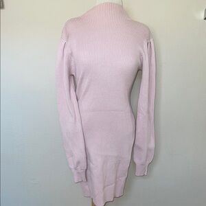 Elegant Anrabess Pink Sweater Dress